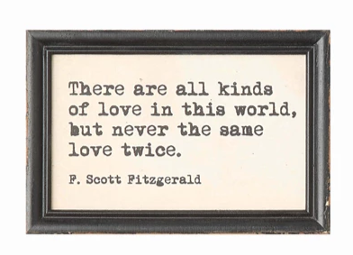 Wall Décor Wood Framed Sayings
