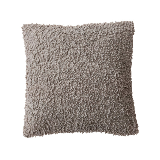 20" Square Woven Bouclé Fabric Indoor/Outdoor Pillow