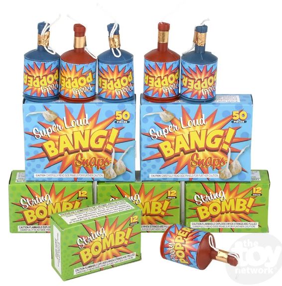 Noise Maker Snap Popper & String Mix Pack