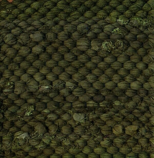Rag Rug 4' X 6' Dark Olive