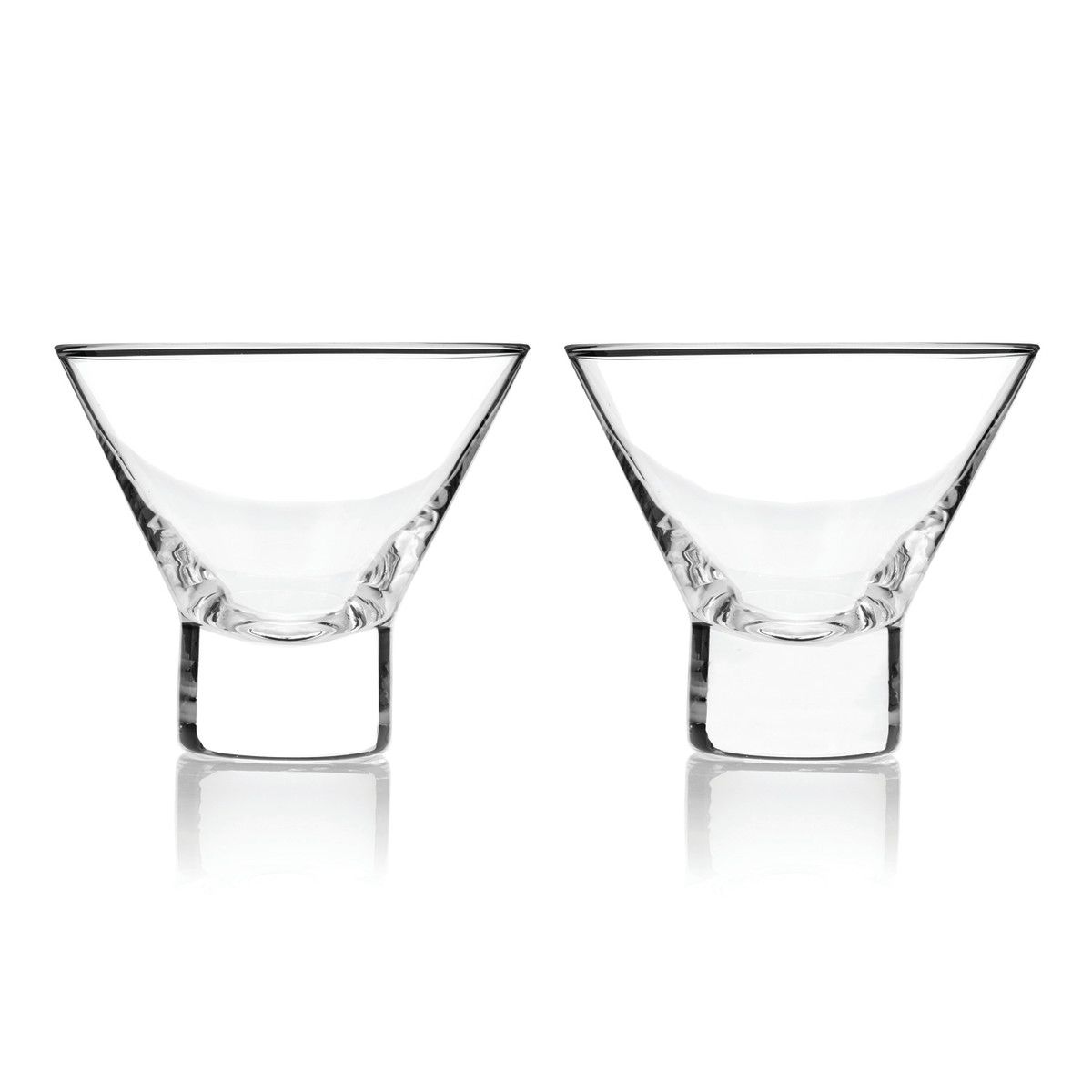 Stemless Martini Glasses Lead Free Crystal - Single Glass