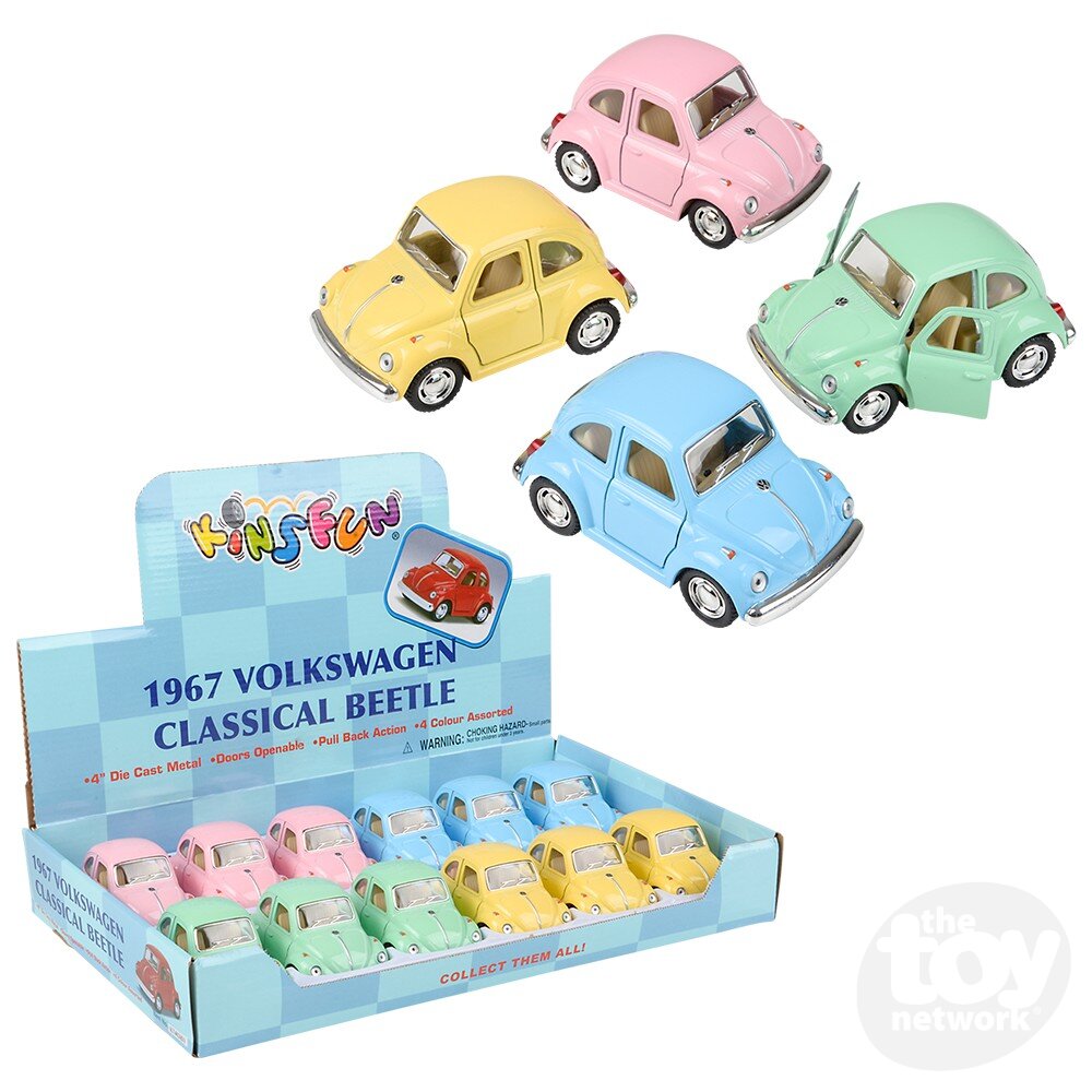 Diecast Pullback - VW Beetle  - Pastels - 1967 - 4"