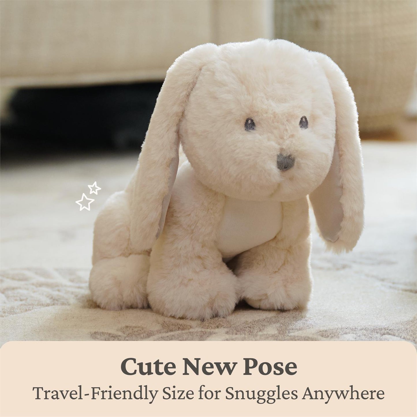 Plush Pal  Baby Safe Bunny Rabbit "Clover" 10"
