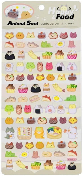 Stickers Cat Food Puffy