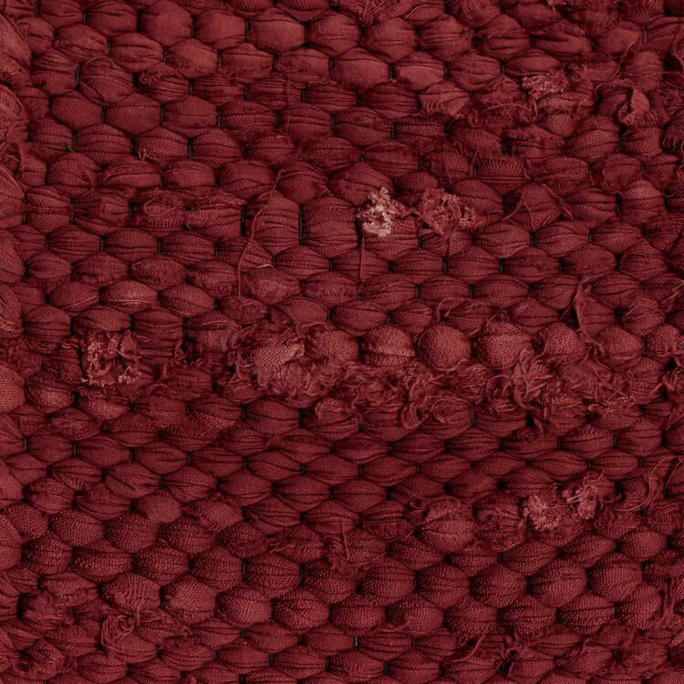 Rag Rug 4' X 6' Red