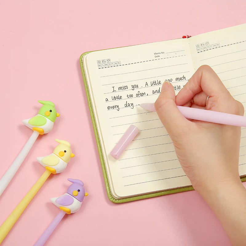Gel Pen Bird Wiggle Cute (Sold Individually)