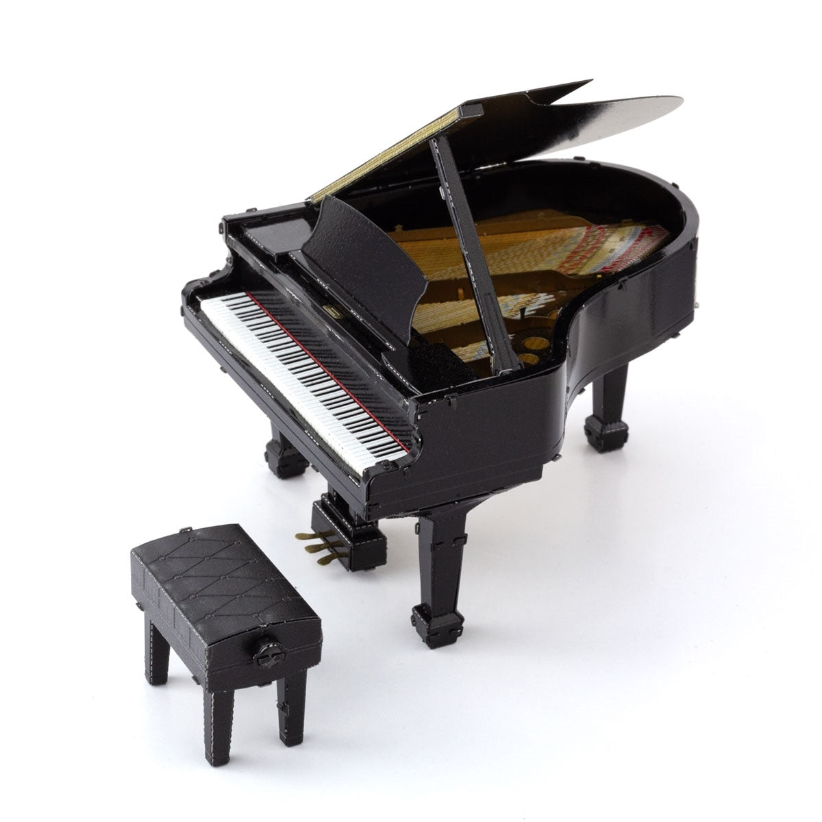 Metal Model Kit Musical Grand Piano Black