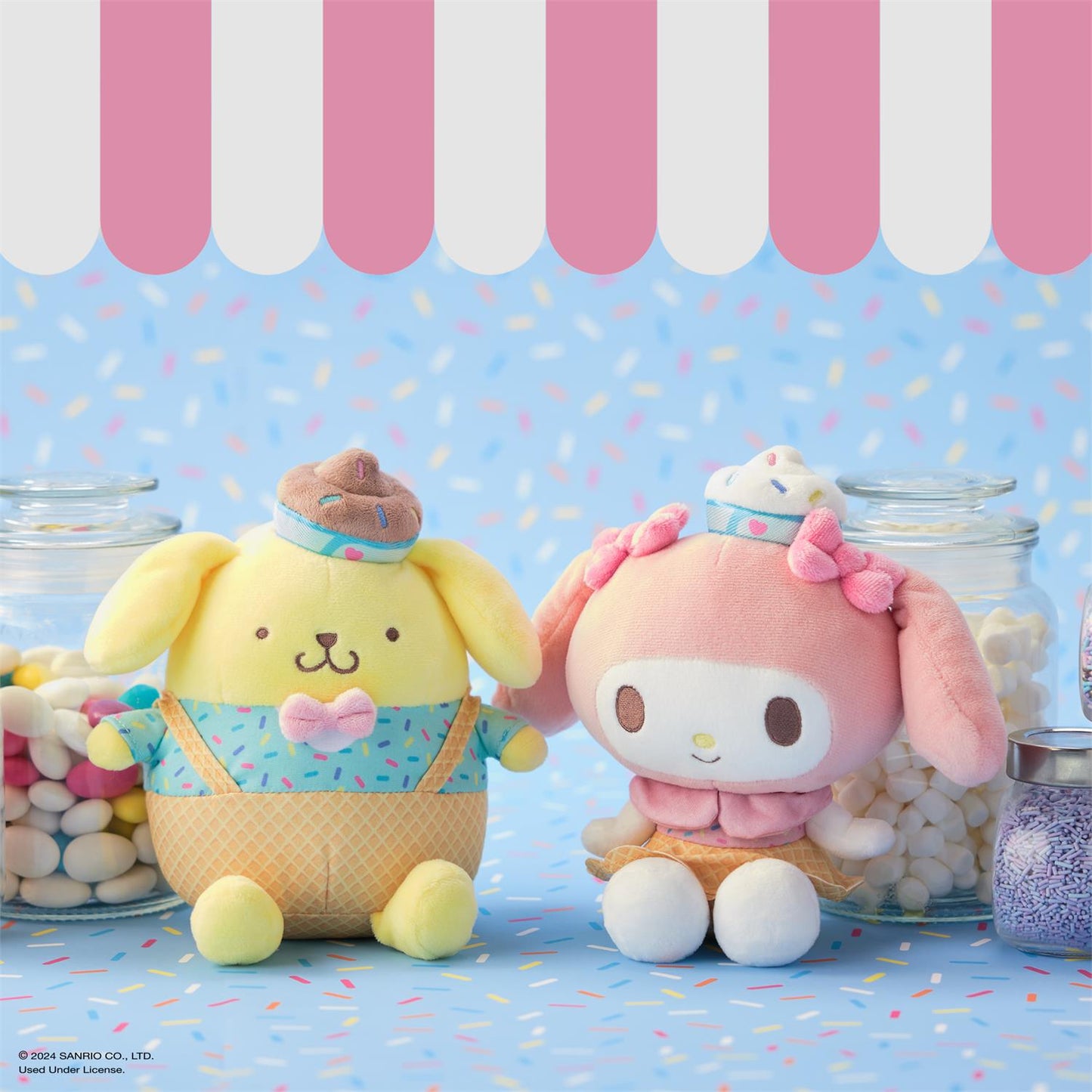 Plush Sanrio My Melody Ice Cream 6"