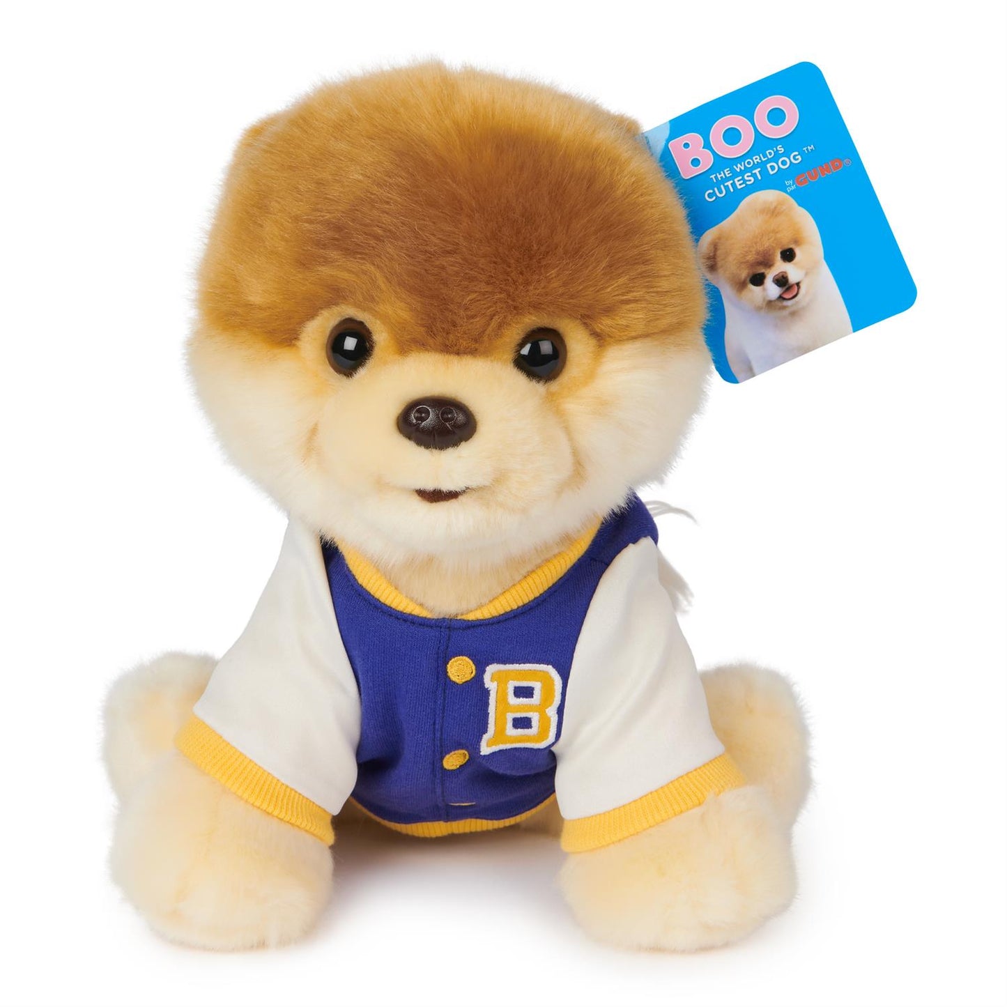 Plush Boo In Varsity Jacket "B" 9"