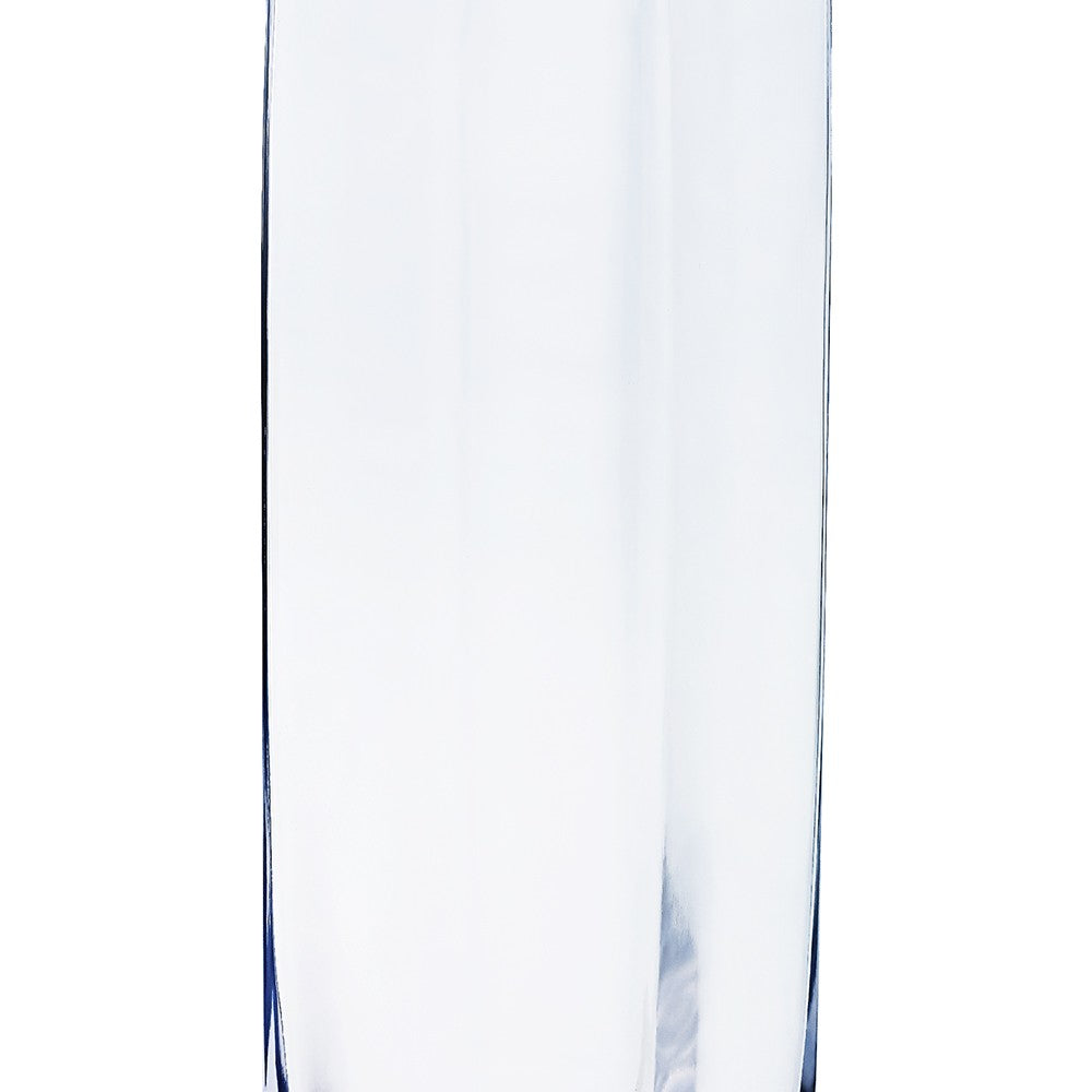 Clear Glass Vase Square Pillar 3x3x12in