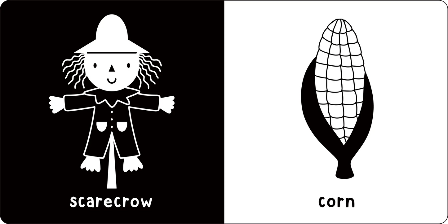 First Board Book High Contrast What Does Baby See? On the Farm