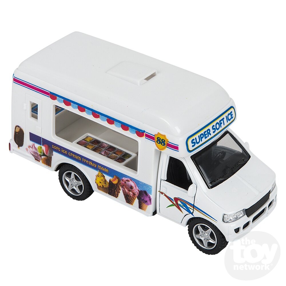 Diecast Pullback - Ice Cream Truck - 5"- Sold Individually