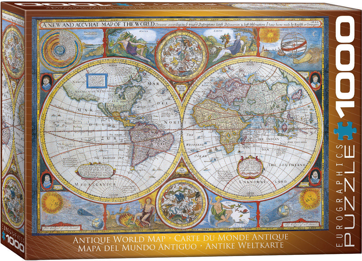 Eurographics Puzzle 1000 Piece Antique World Map (John Speed)