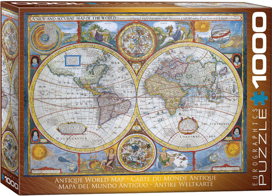 Eurographics Puzzle 1000 Piece Antique World Map (John Speed)