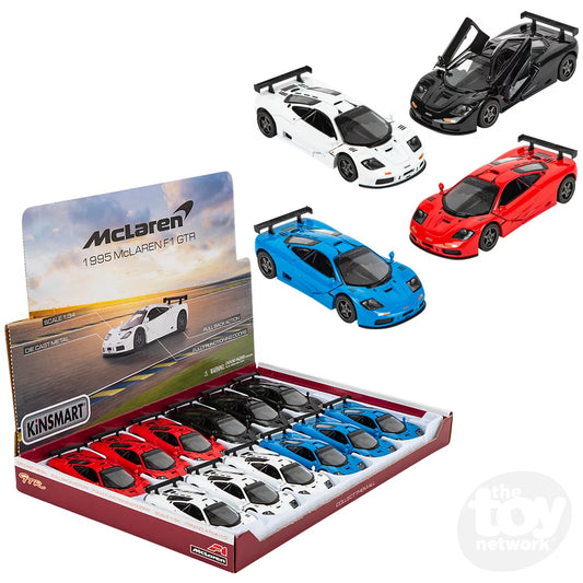 Diecast Pullback McLaren Sports Car 1995 F1 GTR 5"