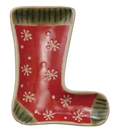 Dish - Stoneware - Iconic Christmas Shaped - Approximately 4" Long