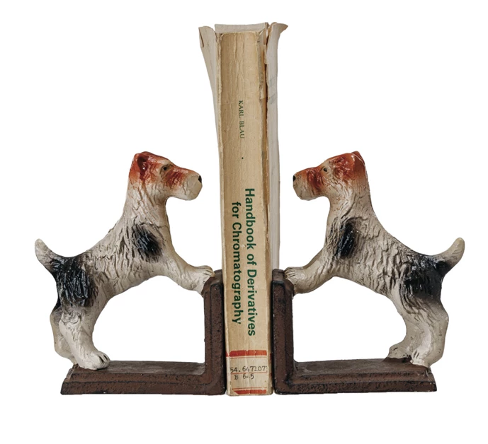 Bookends Cast Iron Jack Russell Terrier 5.75"h (Sold as Pair)