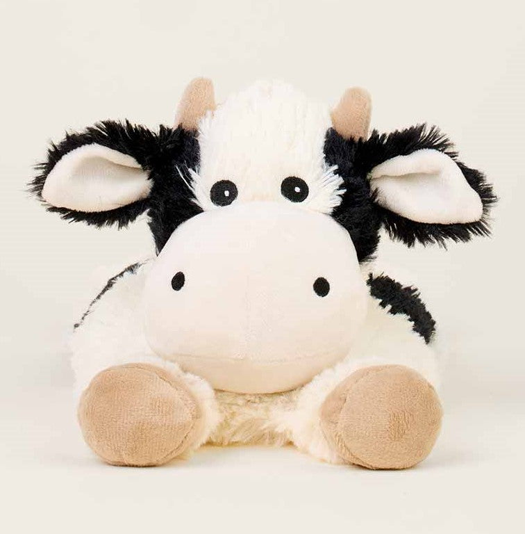 Warmies Cow Laying Down Black & White