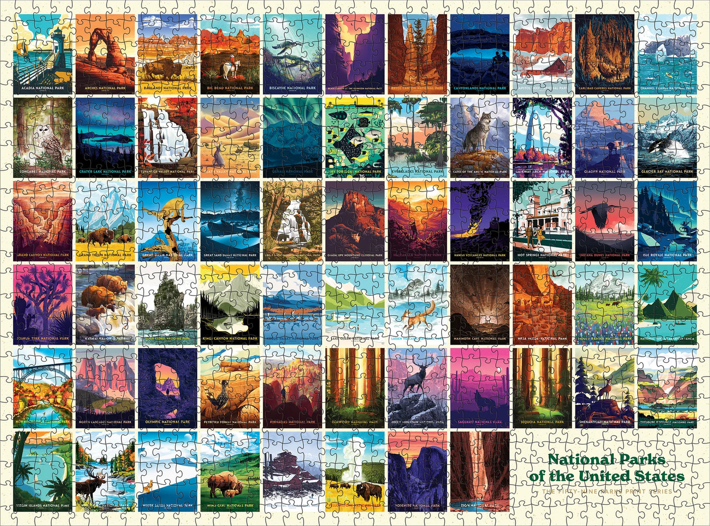 Puzzle 1000 Piece - Various Artists - National Parks
