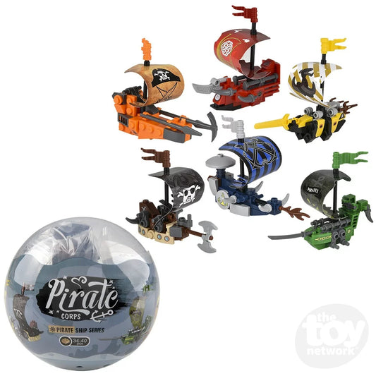 Building Block Egg Kit Pirate Ship 2.75" (Sold Individually)