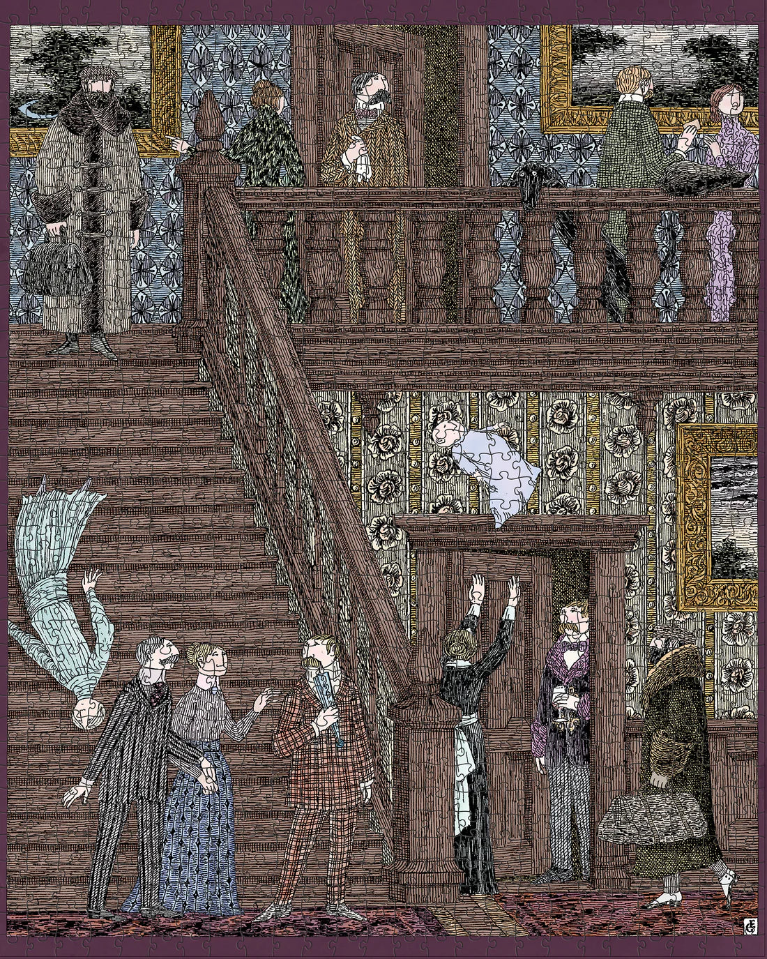 Puzzle 1000 Piece - Edward Gorey - Baby Toss