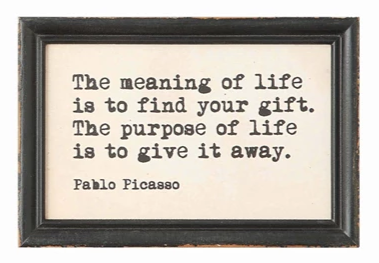 Wall Décor Wood Framed Sayings