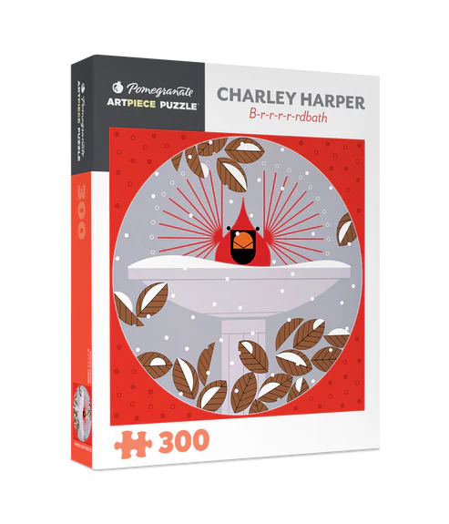 Holiday Puzzle 300 Piece - Charley Harper - B-r-r-r-r-rdbath