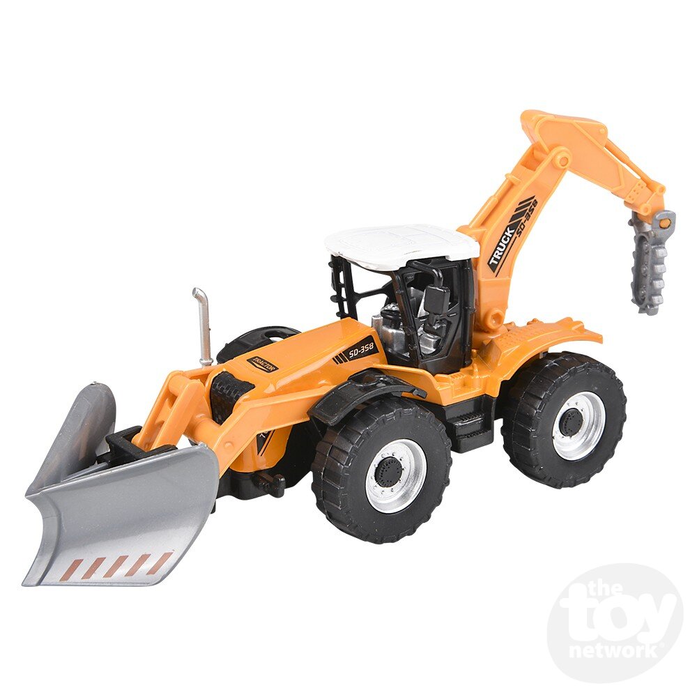 Diecast Pullback - Farm Tractor - 7" - Six Styles - Sold Individually