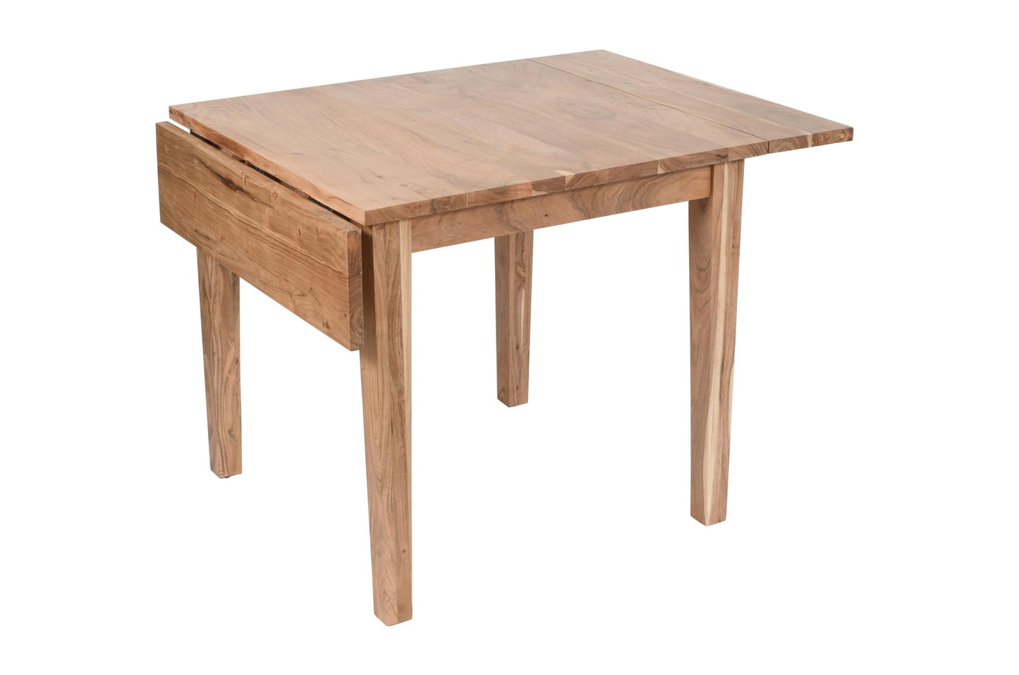 Urban Archive Colby Dining Table Drop Leaf Square To Rectangle Natural