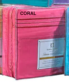 Queen Sheet Set Microfiber 1800 Series Brights Overstock Special Price Coral Pink