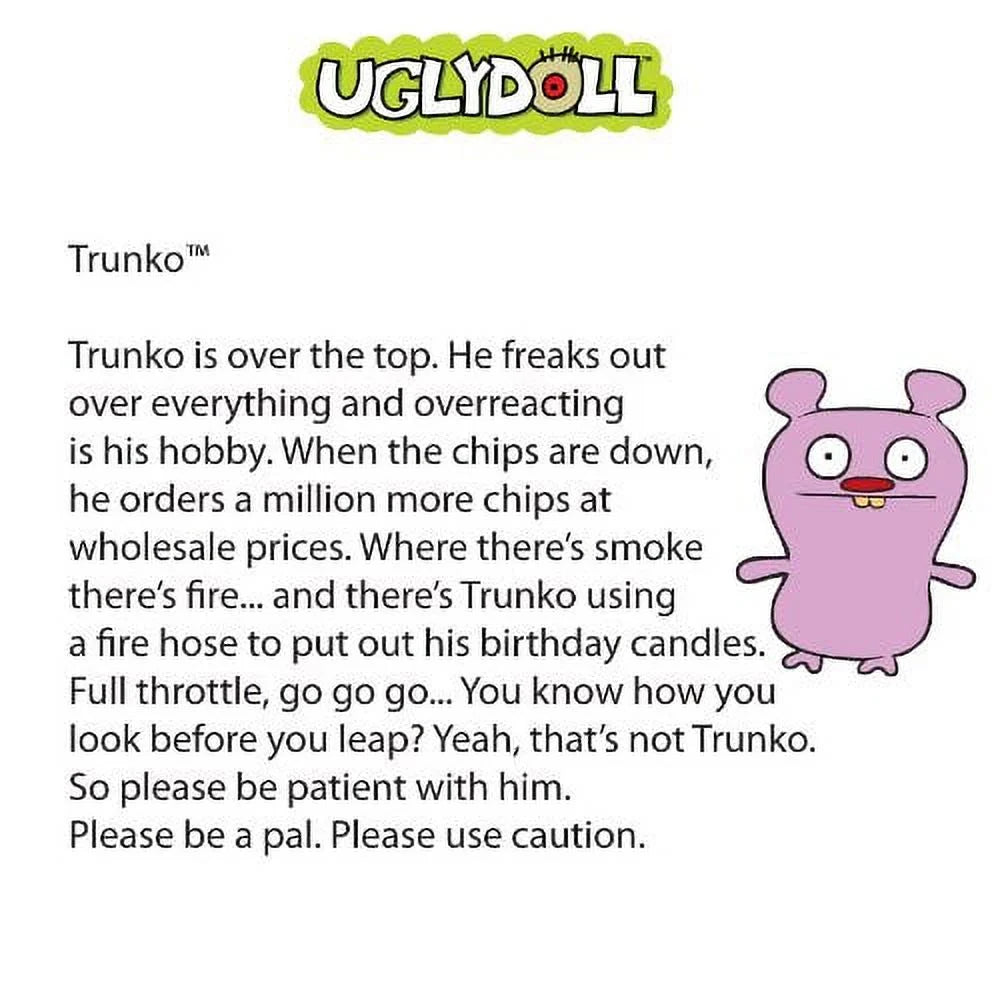 Uglydoll Plush Trunko 12"