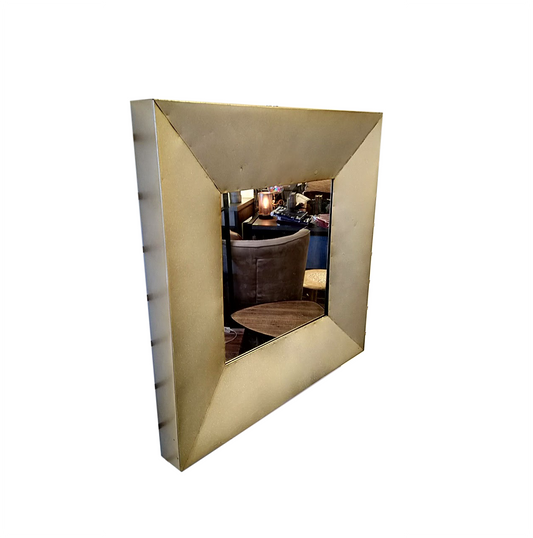 Mirror Metal Ivory Finish - Square - Sold Individually