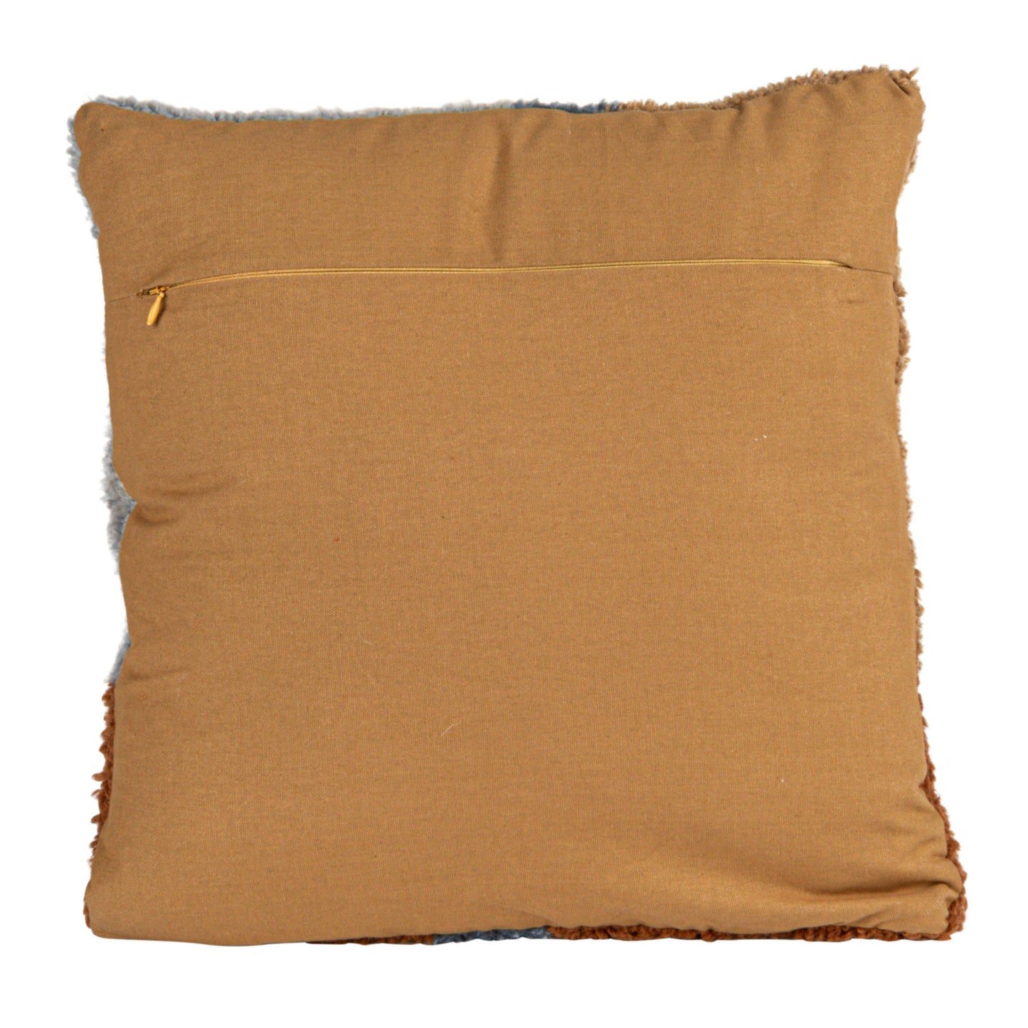 Pillow Wool & Cotton Browns & Blues 18" Square