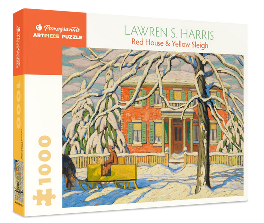 Puzzle 1000 Piece - Lawren S. Harris - Red House Yellow Sleigh