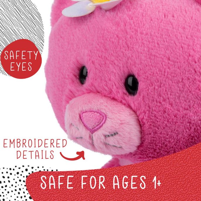 Plush Take Along Friends Kitty Cat Maeve Rose Pink 15"