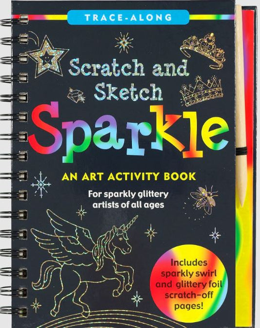 Scratch And Sketch Trace Along Activity Book Sparkle