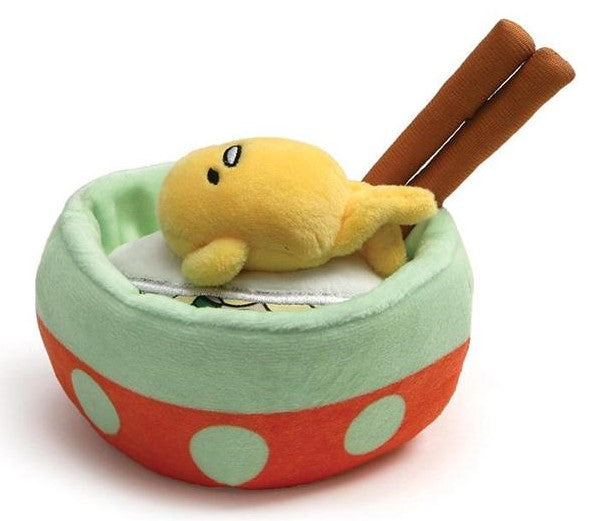 Plush Sanrio Gudetama Noodle Bowl
