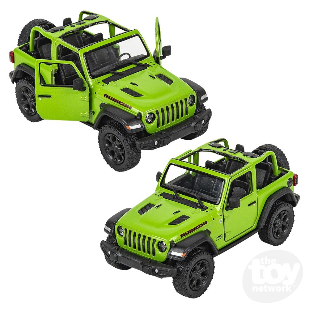 Diecast Pullback - Jeep Wrangler - Open Top - 2018 - 5" - Sold Individually