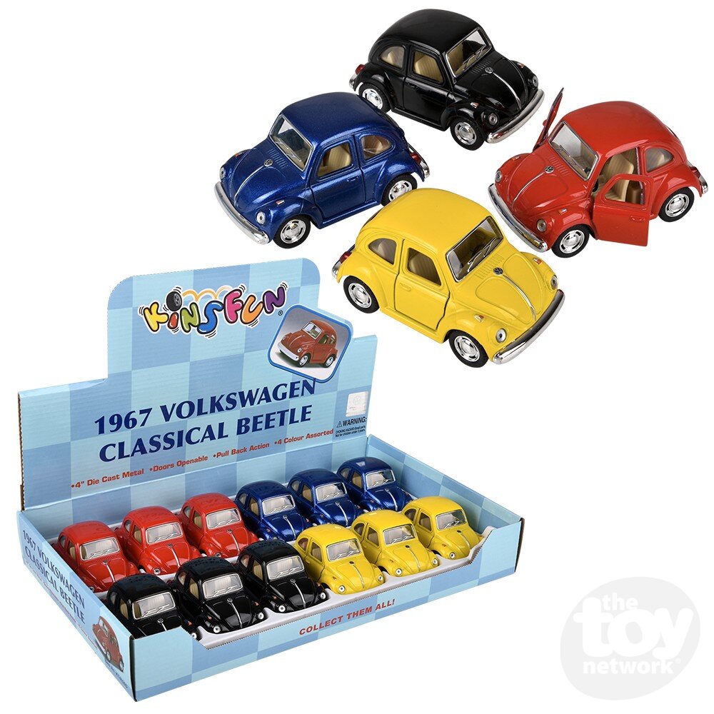 Diecast Pullback - VW Classic Beetle - 1967- 4" - Sold Individually