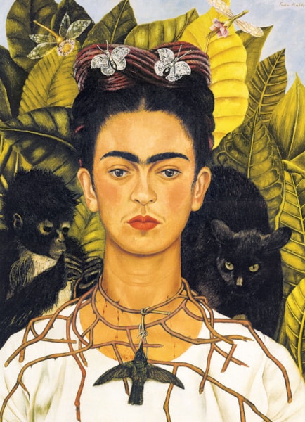 Eurographics Puzzle 1000 Piece - Kahlo - Self Portrait With Thorn Necklace