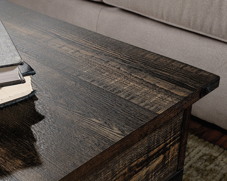 Steel River Lift Top Coffee Table Carbon Oak Finish