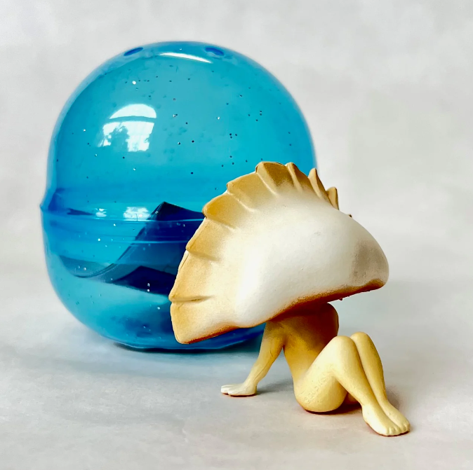 Gashapon Capsule Teen & Up Gyoza Mascot (Sold As An Individual Capsule)