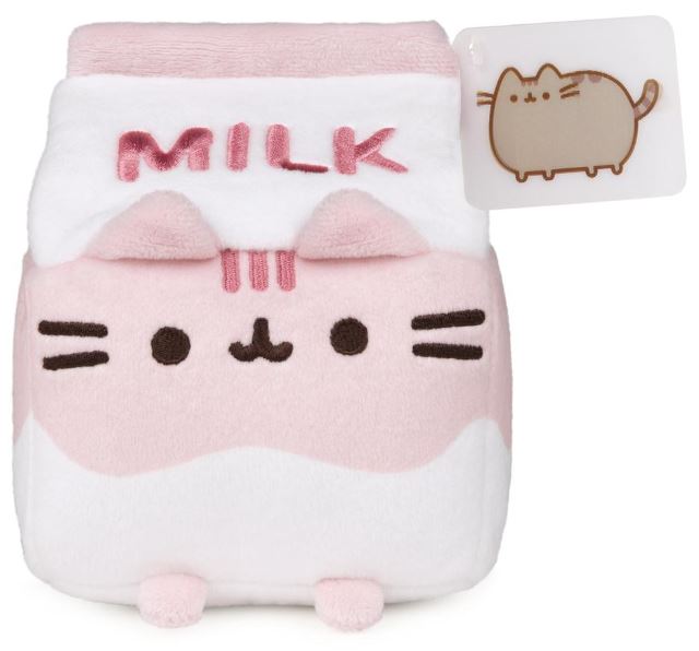 Plush Pusheen Strawberry Milk 6"