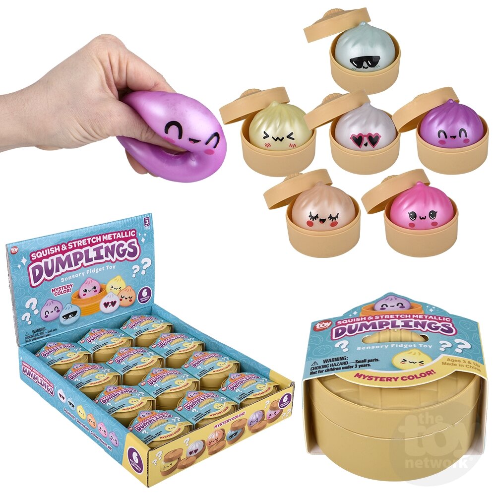 Dumplings Surprise - Squish & Stretch - Metallic - 2" - Sold Individually