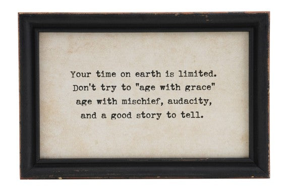 Wall Décor Wood Framed Sayings