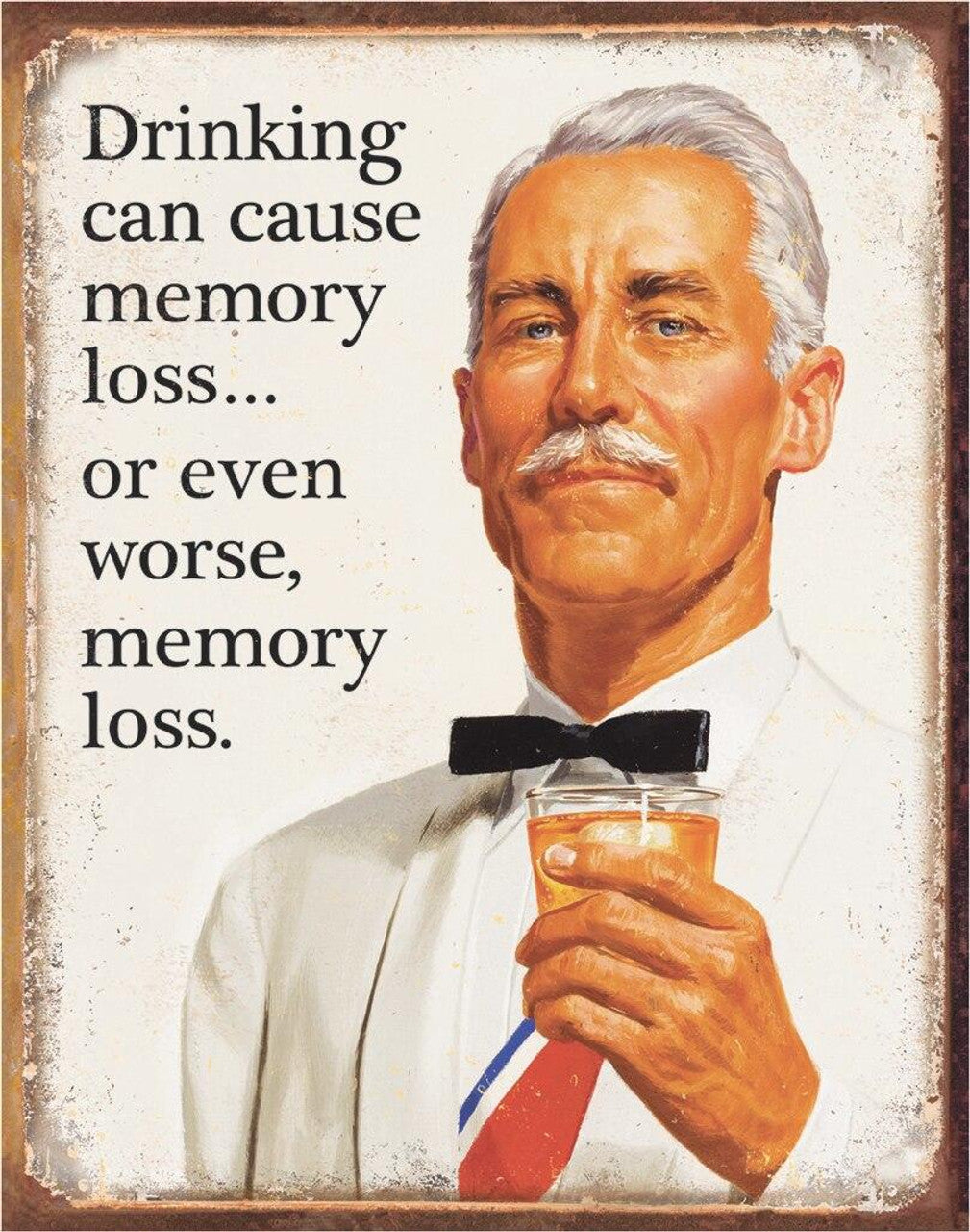 Tin Sign - Drinking Memory