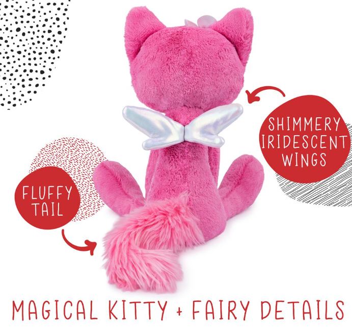 Plush Take Along Friends Kitty Cat Maeve Rose Pink 15"