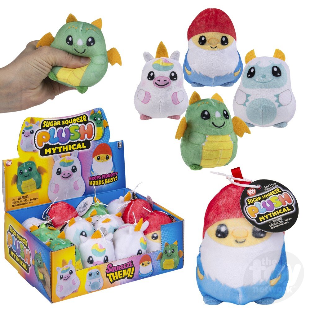 Squeezy Sugar Plush Mythical Characters 2.75" (Sold Individually)