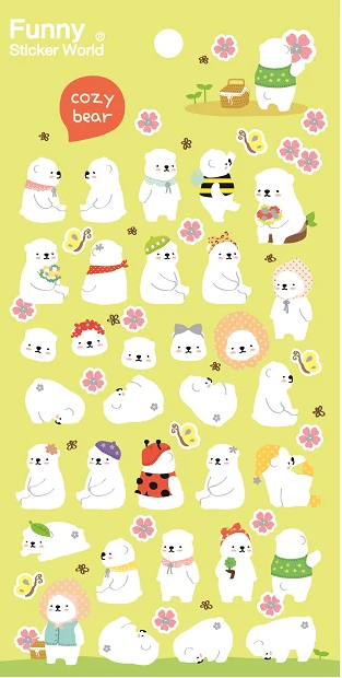 Stickers Bear Cozy