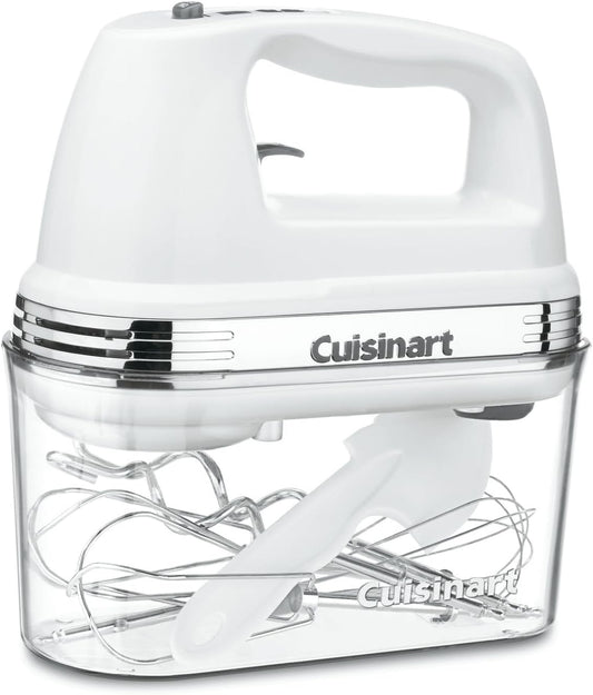 Electric Hand Mixer - 9-Speed Mixer w/Storage Case 220watts White